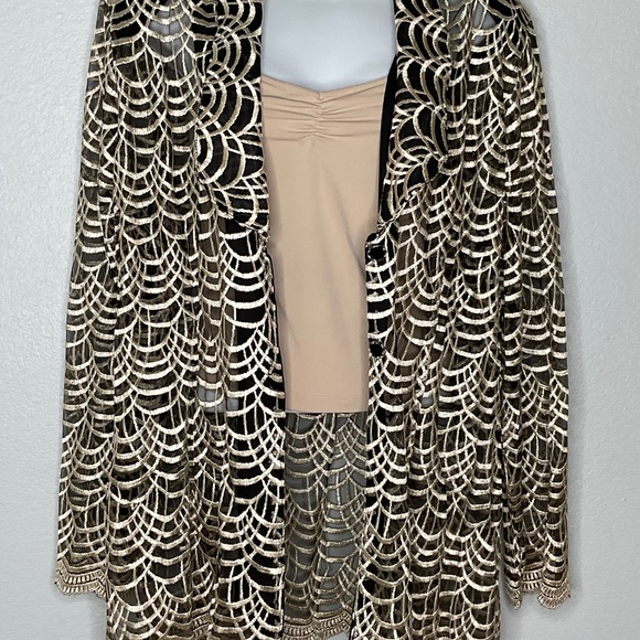 SAM Vintage Jacket Blazer Gold-Black Size 3XL - Picture 1 of 12